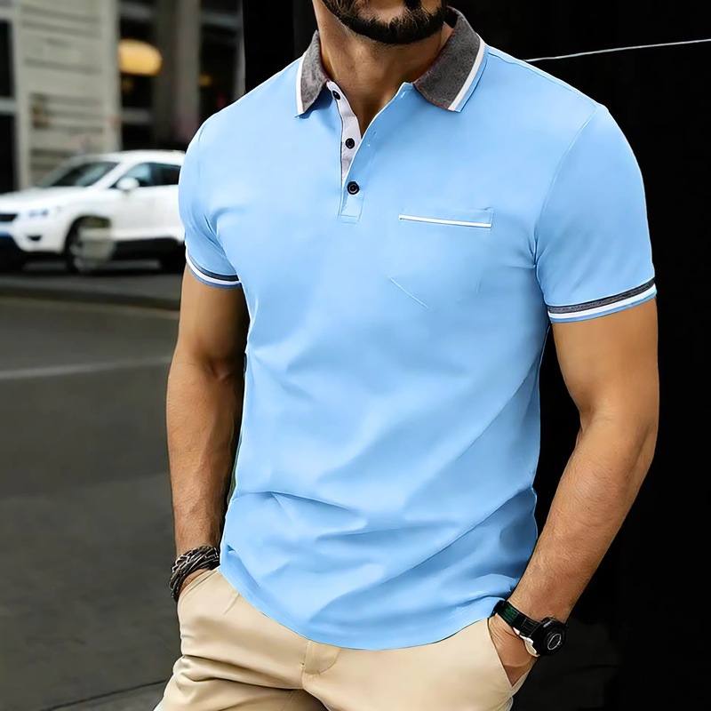 26 Years of Experience in Cross-Border Amazon Sales: Men's New Casual Short-Sleeve Shirts; Cool, Breathable, Stylish Ribbed Collar Polo Shirts 26 Years of Experience in Cross-Border Amazon Sales: Men's New Casual Short-Sleeve Shirts; Cool, Breathable, Stylish Ribbed Collar Polo Shirts