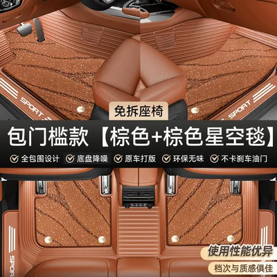 Car Carpet, threshold covers, wire loop carpet, top - doorstep-coverage-model-brown-brown-starry-sky-blanket-light-luxury-and-luxury