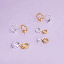 ���l�ؾ�Ȧ�ؾ�ñ18k���ɫ�]��Ȧdiy�Ʒ�������β�̶�����