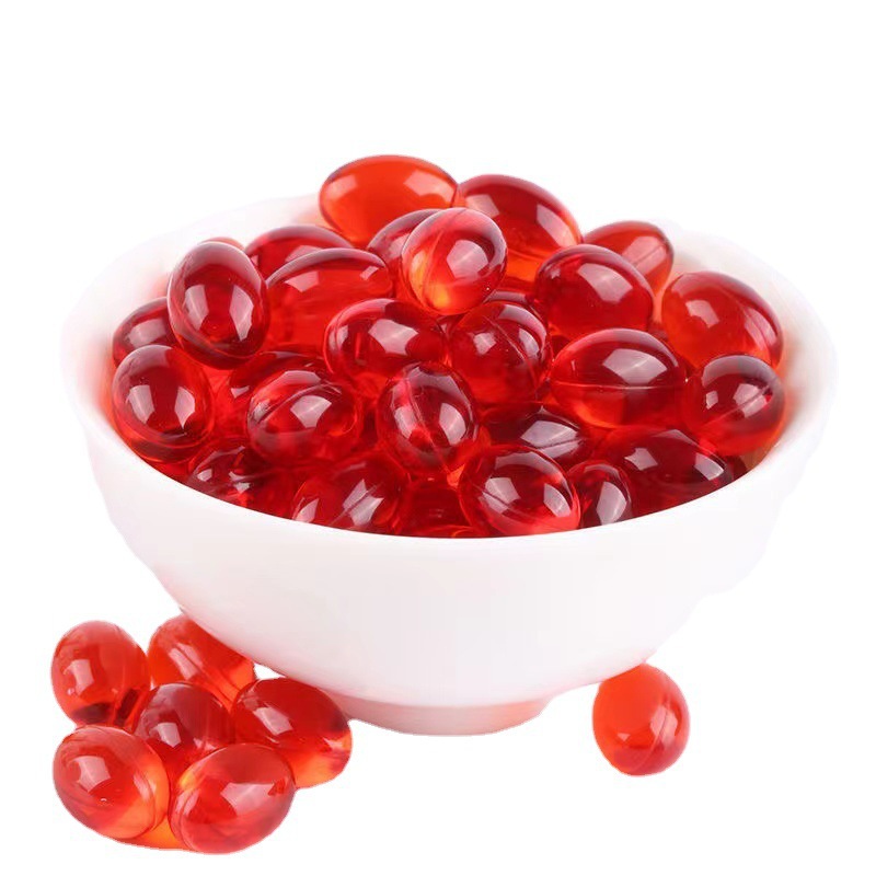 Rose essential oil sodium hyaluronate gel candy, 42g bottle, factory supply, 60 soft candies