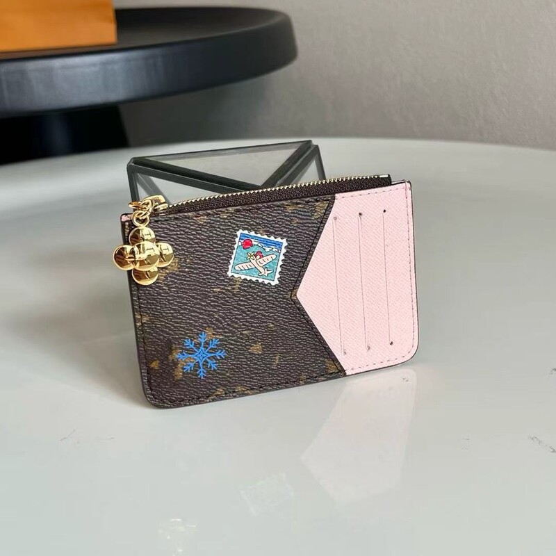 Foreign Trade High-End Version Printed New Romy Ms Christmas Series Cartoon Card Holder Coin Purse Zipper Wallet