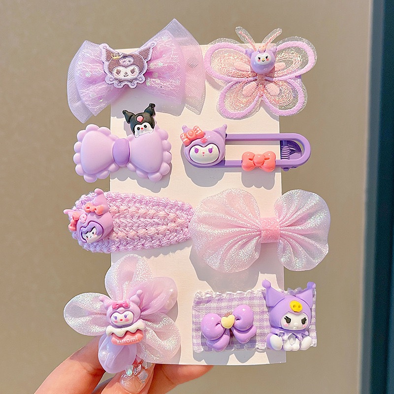 KULOMI Kids Hairpin Set Cute Sanli Pantalones Pequeñas Niñas Pequeñas Pequeñas