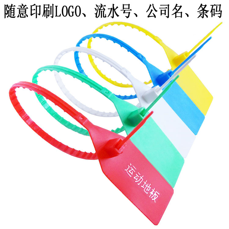 一次性塑料封条集装箱货柜车防盗拆物流铅封标牌标签扎带防调包扣