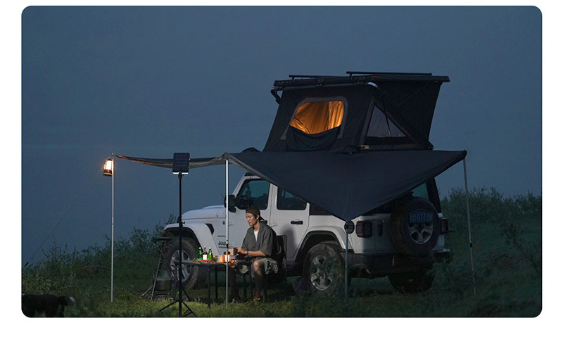 Wild Land 270-Degree Car Side Tent Fan-Shaped Car Side Awning Sunshade Automatic Canopy