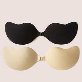 跨境bra胸插片拉拉女神配盒性感 防滑拉绳女士乳贴大胸显小芒果贴