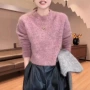 新款小众冬季仿羊绒长袖衫