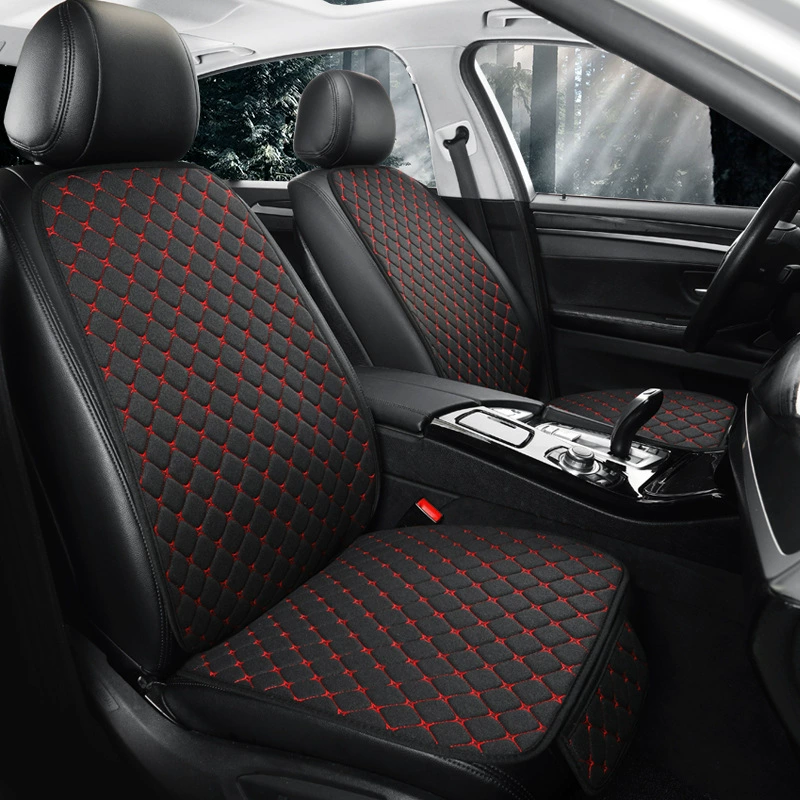 23 подушки для автомобильного сиденья универсальная Нескользящая брошюра Four Seasons + спинка, комплект из трех частей, пятиместная хлопковая и льняная универсальная подушка для сиденья