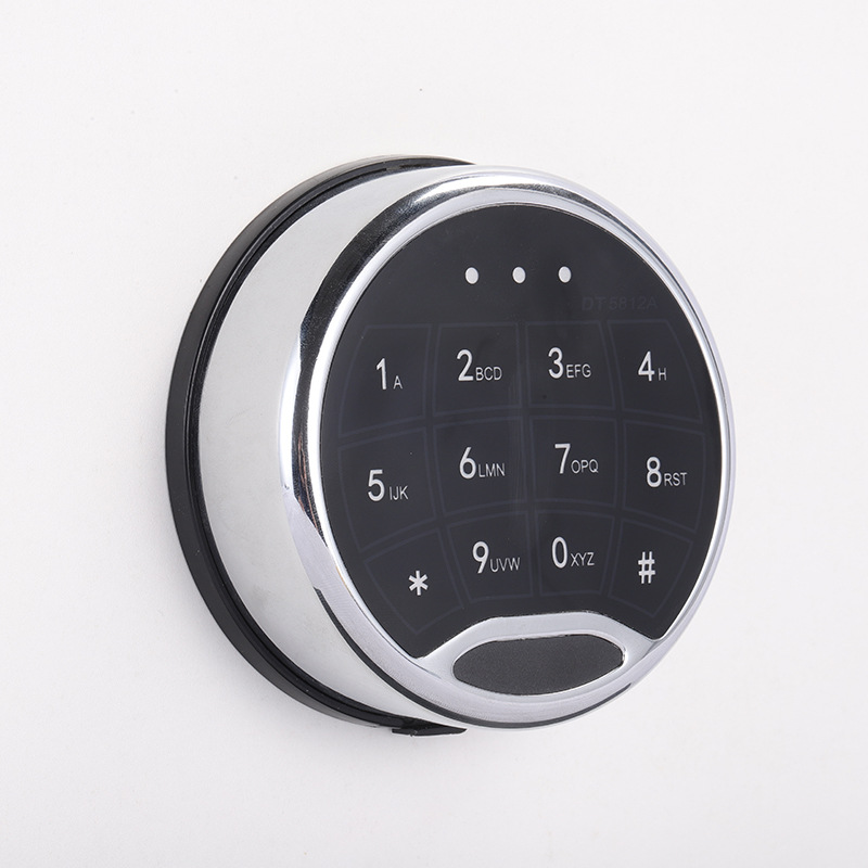 保险箱枪柜触摸按键电子密码锁锌合金锁体带应急钥匙