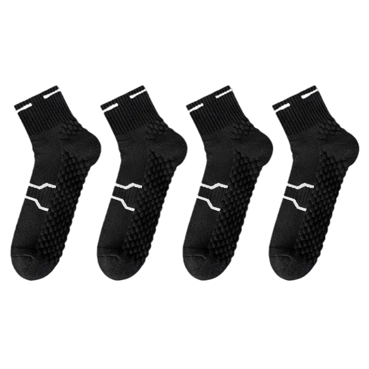 White towel bottom socks men's and women's sports short socks spring and summer sweat-absorbent breathable massage bottom one-piece delivery