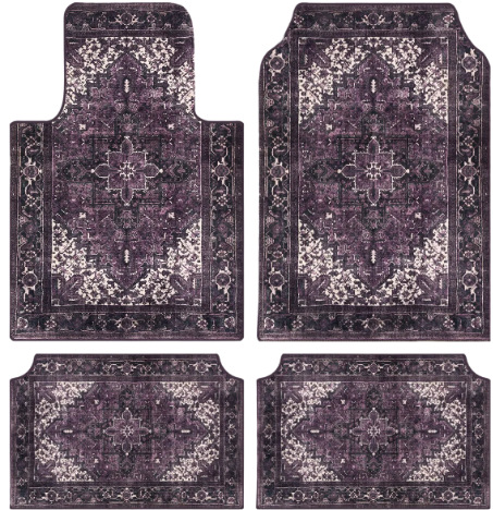 Cross-Border Temu Car Floor Mats Four-Piece Set for Driver and Passenger, Dirt-Resistant Non-Slip Floor Mats, Entryway Door Mats, One-Piece Drop Shipping