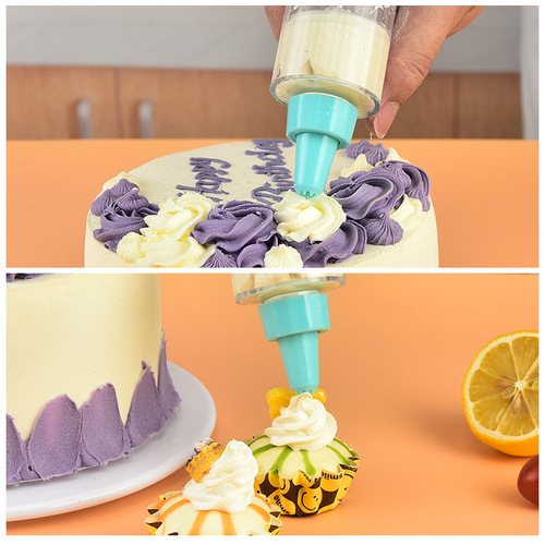 pp cake decorating gun set, cream cookie decorating nozzle baking tool, cream nozzle set