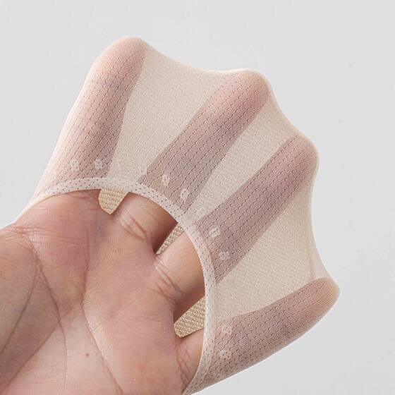 Ice Silk Socks for Women, Silicone Non-Slip, Non-Falling, Summer Thin Shallow Mouth Invisible Socks, Cotton Bottom Mesh Breathable Boat Socks