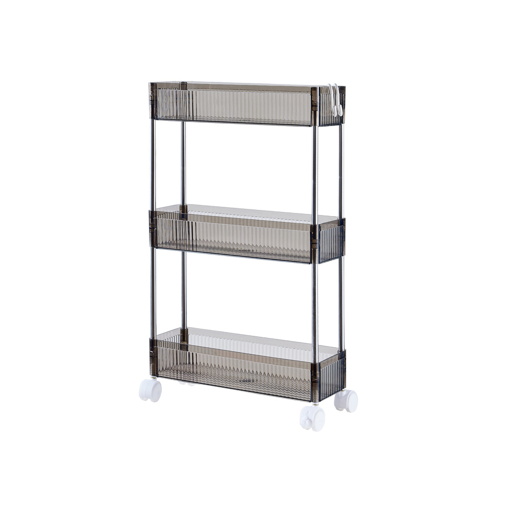 Cuarto de almacenamiento de baño hogar piso almacenamiento rack almacenamiento brecha polea carro almacenamiento rack