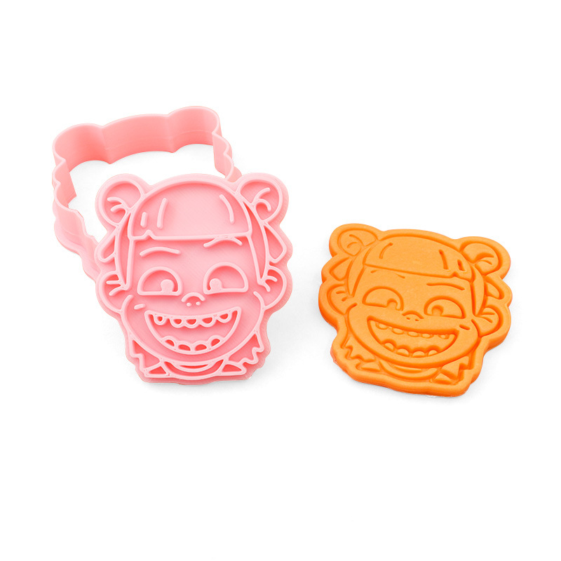 Molde de galletas de Nezha simulado, herramientas de repostería con diseños de dibujos animados de Ao Bing, Ao Guang, Shen Gongbao, Shijin y Bestia del Límite de la Emperatriz
