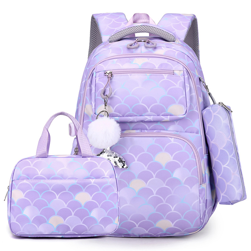 Conjunto de tres piezas púrpura