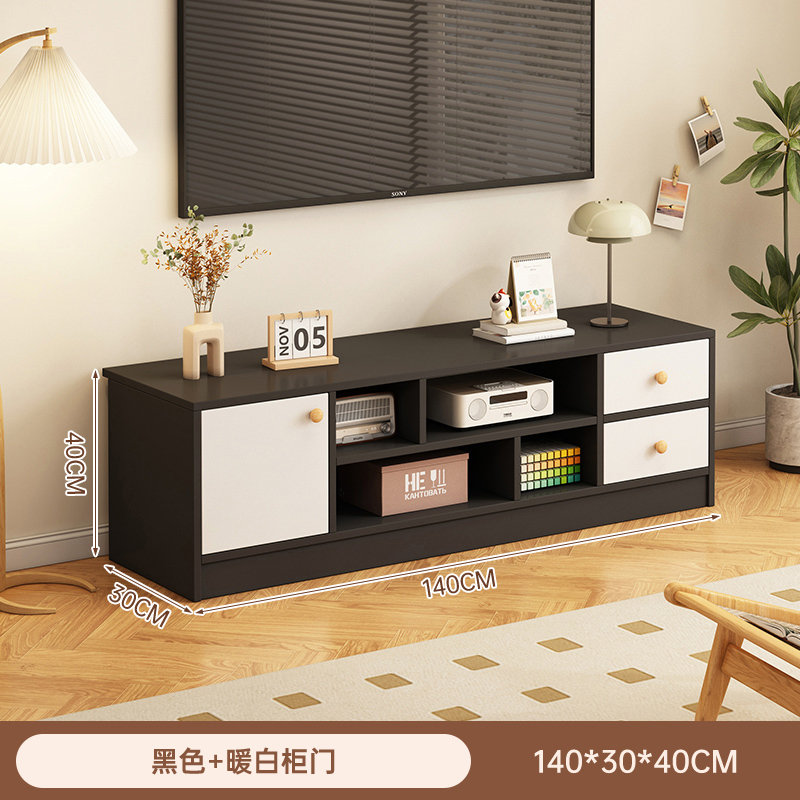 电视柜小户型出租房客厅家用中古风落地现代简约一体北欧电视机柜|undefined