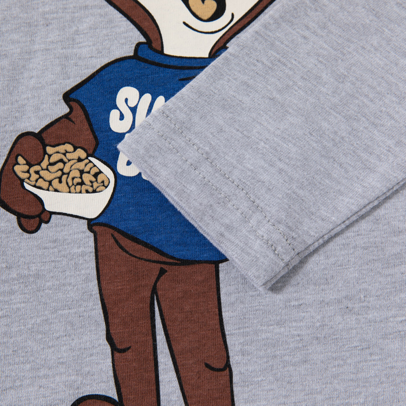 Ropa infantil transfronteriza, camiseta de manga larga para niños, nueva camiseta de base para niños de otoño, ropa de bebé, dibujos animados, INS, un cabello