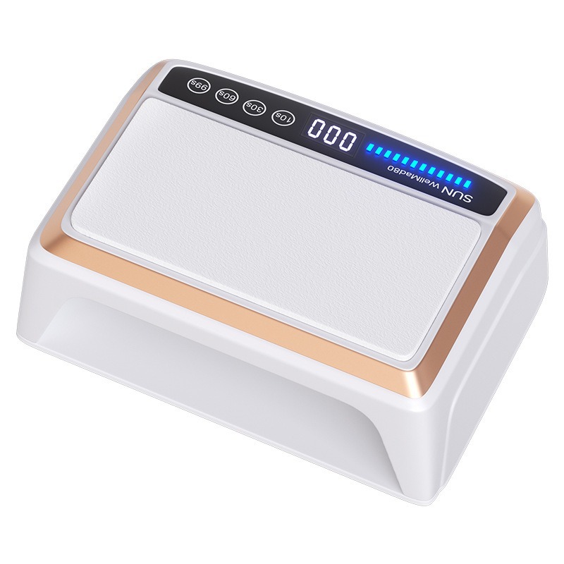 Luz de manicuras transfronterizas, almohada de mano, lámpara de fototerapia de dos manos, tienda de manicuras, lámpara de horneado de 380W, máquina de manicuras de curado de alta potencia