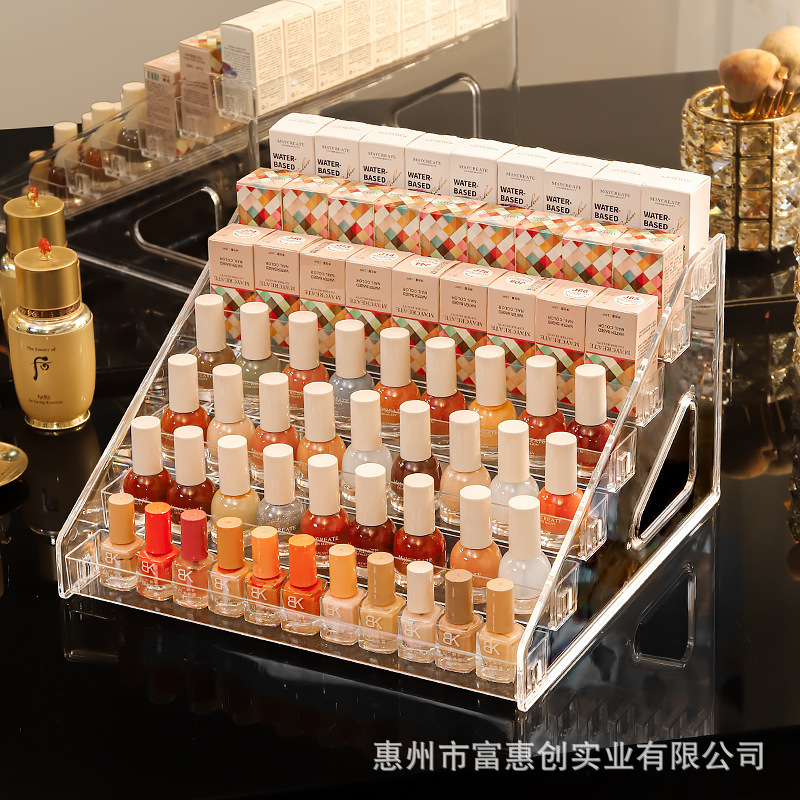 Acrylic Nail Polish Display Rack Plastic Transparent Rack Nail Salon Display Rack Cosmetics Storage Rack Nail Art Display Box Acrylic Nail Polish Display Rack Plastic Transparent Rack Nail Salon Display Rack Cosmetics Storage Rack Nail Art Display Box