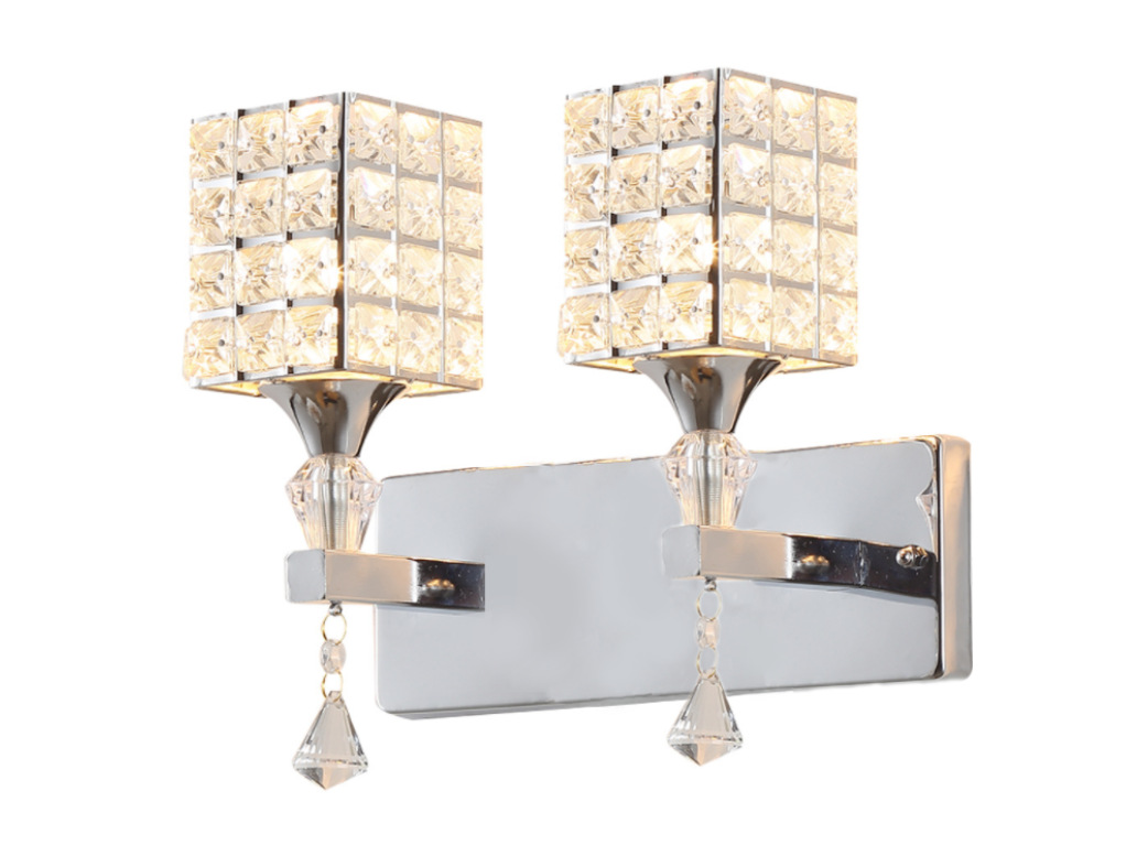 Simple minimalista Camarón lámpara de pared de cristal LED lámpara de noche dormitorio diseño sentido lámpara de pared al aire libre