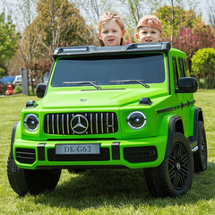 ベンツの大きいgの新型の子供の電気自動車のオフロードのリモコンの自動車の超大型の2台は大人の赤ちゃんのおもちゃに座ることができます。
