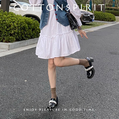 French-style temperament eight-character embossed 3D ribbed socks, Japanese versatile basic color women's knee-high socks