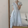 显瘦圆领宽松新款连衣裙