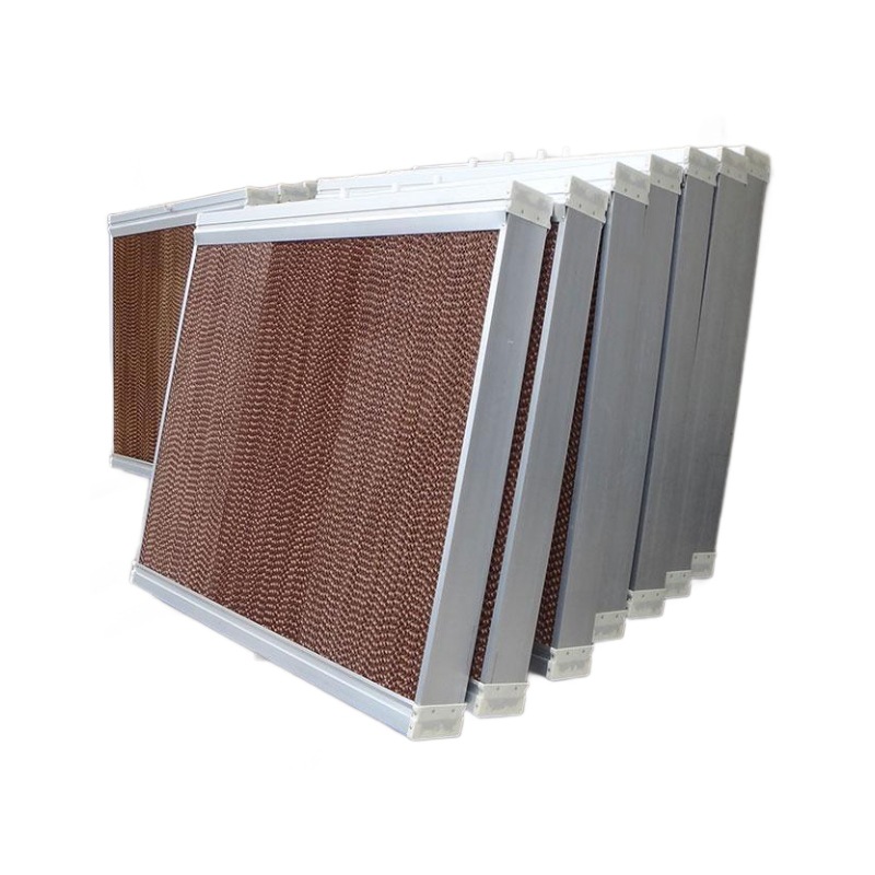 La casa de patos de la granja utiliza cortinas de agua de enfriamiento, cortinas húmedas, cortinas de agua de aleación de aluminio, depósito del fabricante