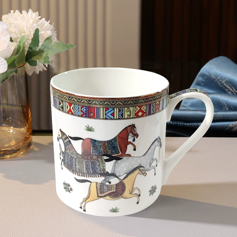 Костяной фарфор марк-кружка, керамическая кружка, европейская кофейная чашка, чайная чашка для офиса, креативная кружка для напитков, для виллы/клуба