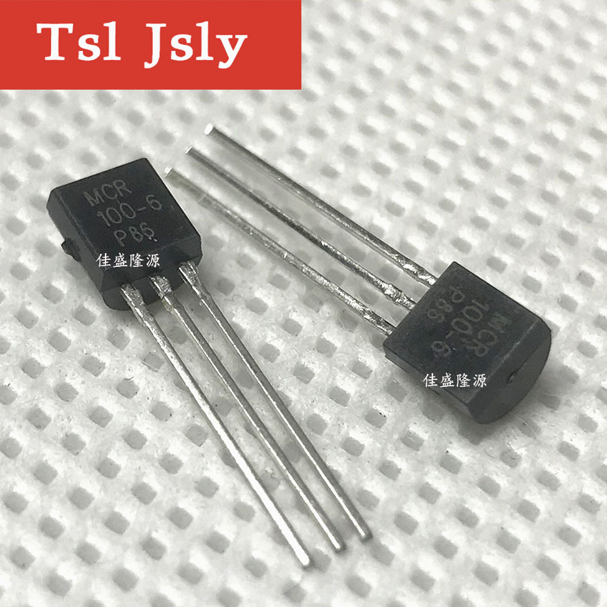 全新原装直插 MCR100-6 TO-92 MCR100 可控硅晶闸管三极管 TO92