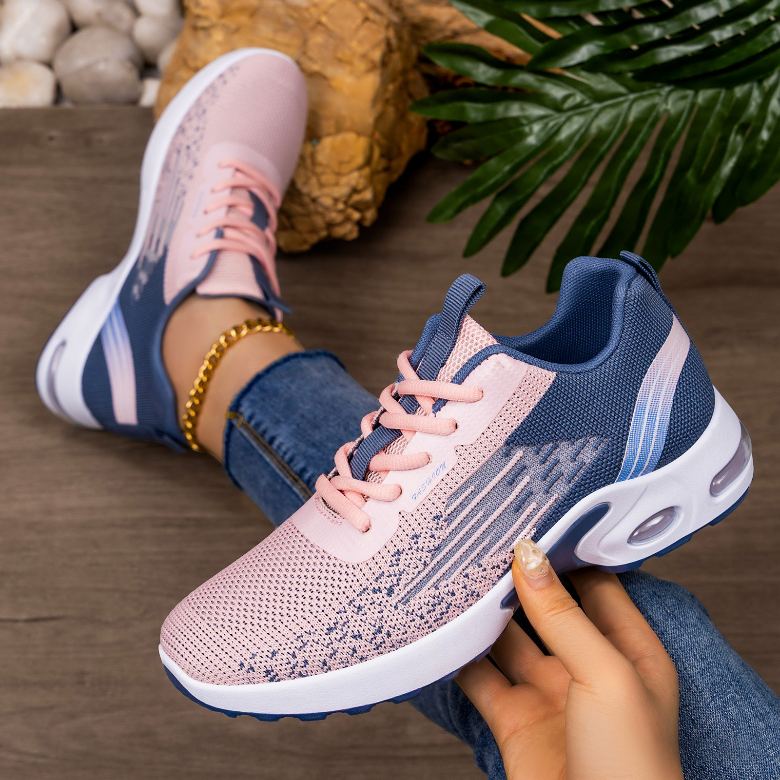 Zapatos transfronterizos para mujeres nuevos zapatos casuales para mujeres zapatos de correr de tela de tela de alto estilo coreano zapatos deportivos casuales para mujeres