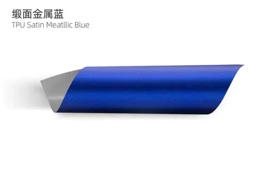 Series Ppf Factory Wholesale White Matte, Auto Color Change Film - satin-metallic-bluetpu-satin-metallic-blue-tpu