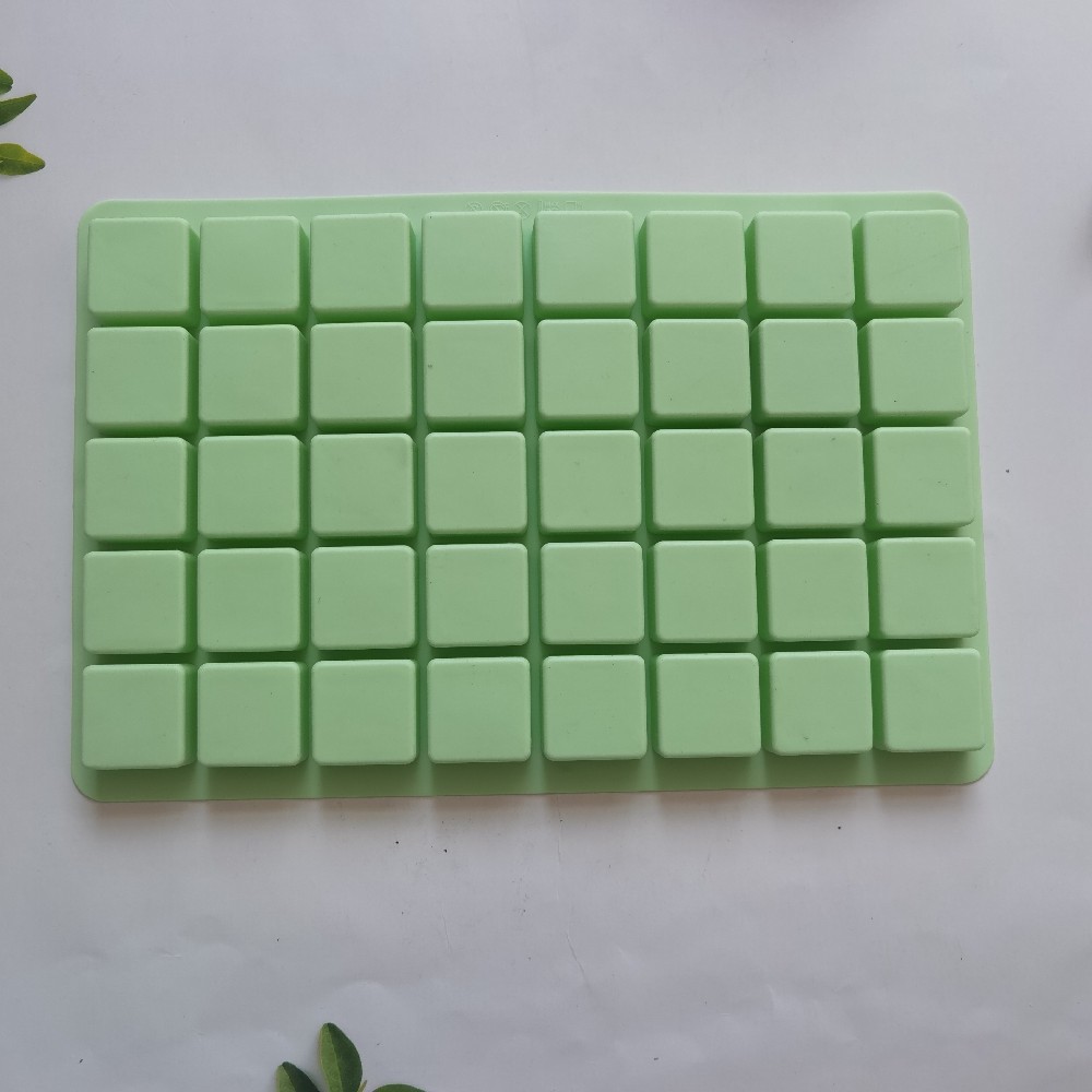 40 rejilla de hielo cuadrada continua 228 molde de silicona pastel helado pudín molde de postre jabón utensilios para hornear