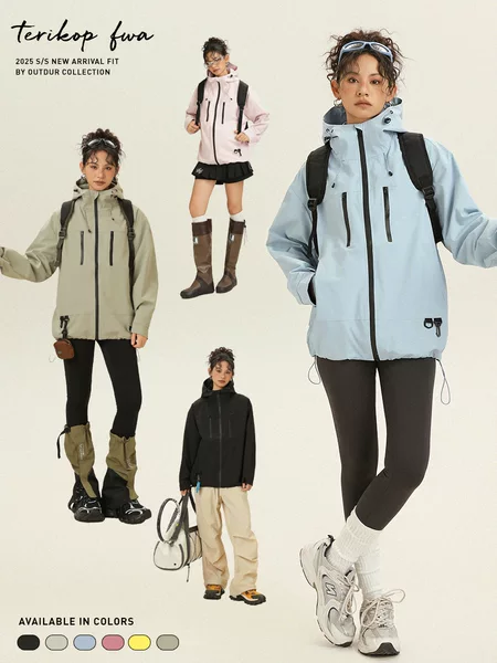 Jack Chuanyang Outdoor Spring and Autumn Single Layer Jacket Casual Easiest for Match American Mountaineering Work Jacket Men and Women Outdoor