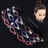 Woven headband, bangs, multilayer scalloped hairgrip, clips included, internet celebrity