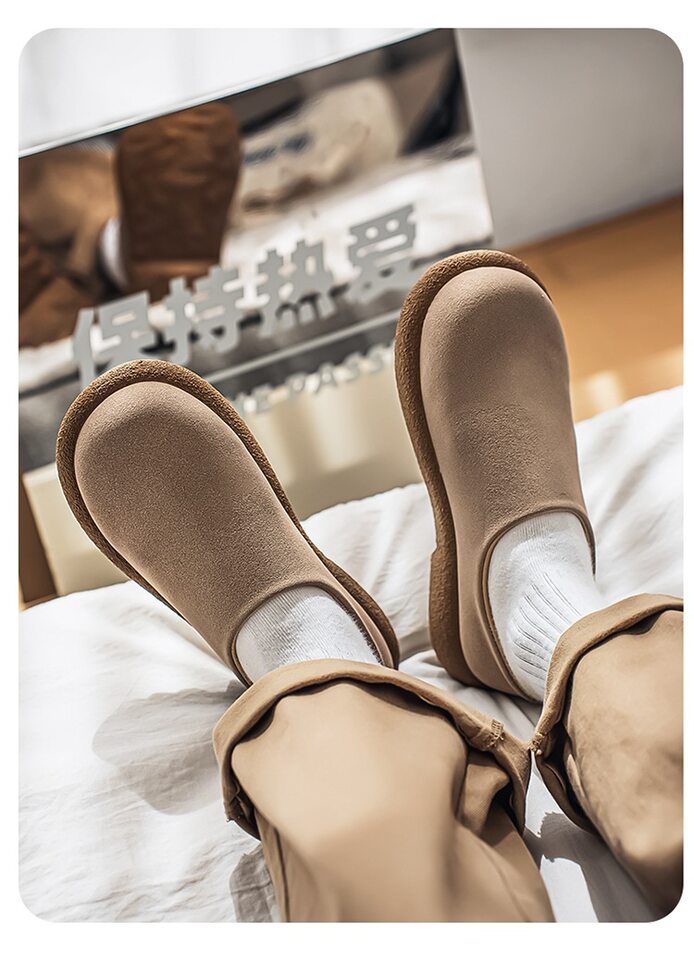 Dép sandal nam bít mũi da PU đế dày chống trượt kiểu lười xỏ chân — Màu nâu, màu be, màu đen chi tiết 18
