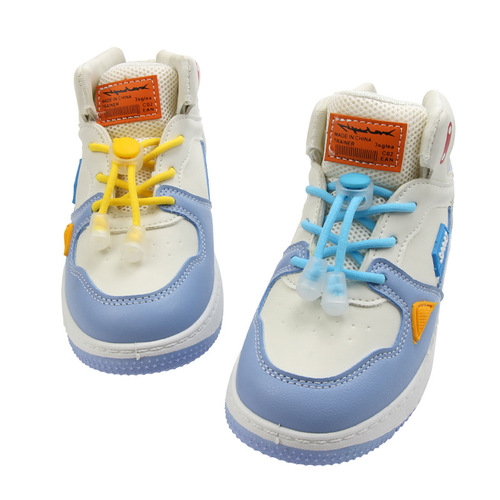 Trendy and versatile children's shoelace fixing tool, colorful free-tie elastic shoelaces, elastic elastic lazy shoelace buckle