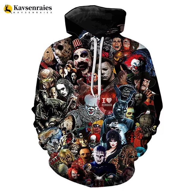 Latest Fashion Horror Movie Sweatshirt Halloween Michael Miles 3D Digital Print Pullover Latest Fashion Horror Movie Sweatshirt Halloween Michael Miles 3D Digital Print Pullover