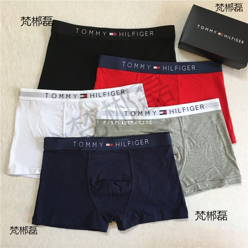 Trendy Personalized Cotton Men's Boxer Briefs Breathable Trendy Boxer Briefs Cotton Tommy Men's Underwear Pants