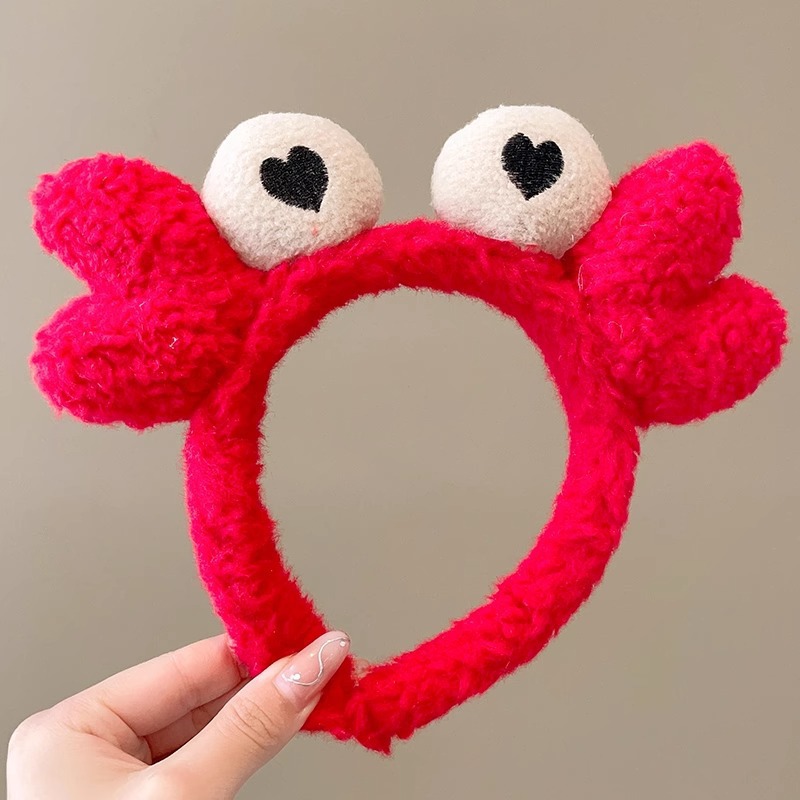 Lavarse la cara en otoño y invierno nuevo clip para el cabello máscara antideslizante pelusa cinta para el cabello lindas bandejas de dibujos animados pareja adornamiento para el cabello