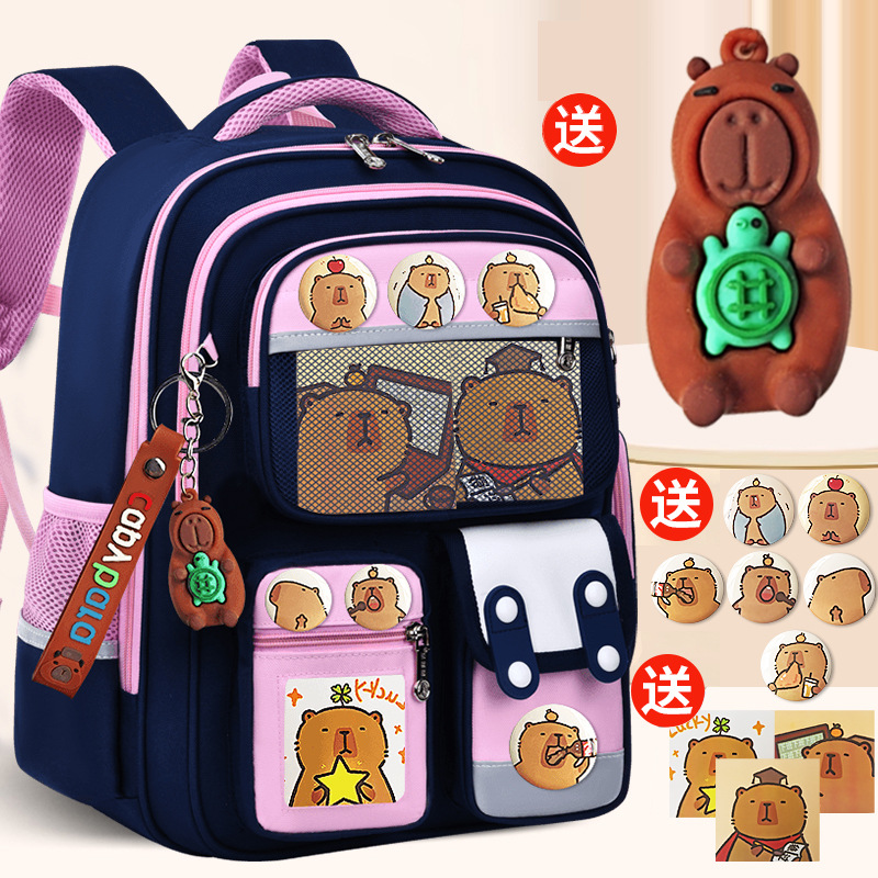 Mochila escolar para estudiantes de primaria niñas Grado 1 - 3 - 6 6 - 9 - 12 niños de 6 años de edad Mochila de hombro de luz infantil