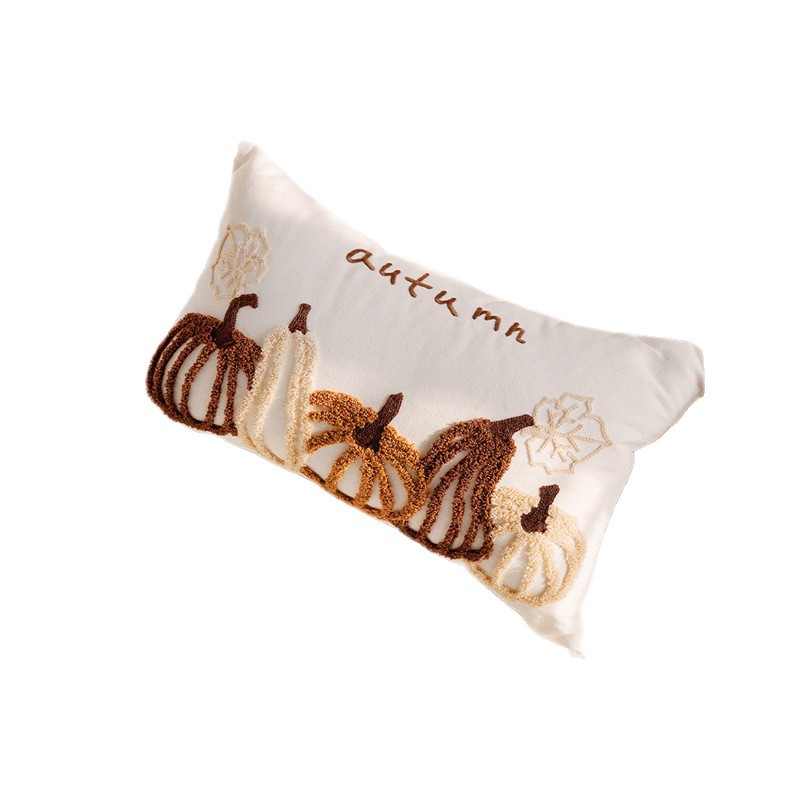 Luz de lujo simple almohada de viento lindo calabaza sofá funda almohada sofá asiento de cama almohada cojín image 6