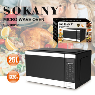 SOKANY10017電烤箱智能平板微波爐家用迷你光波爐烤箱蒸烤一體機