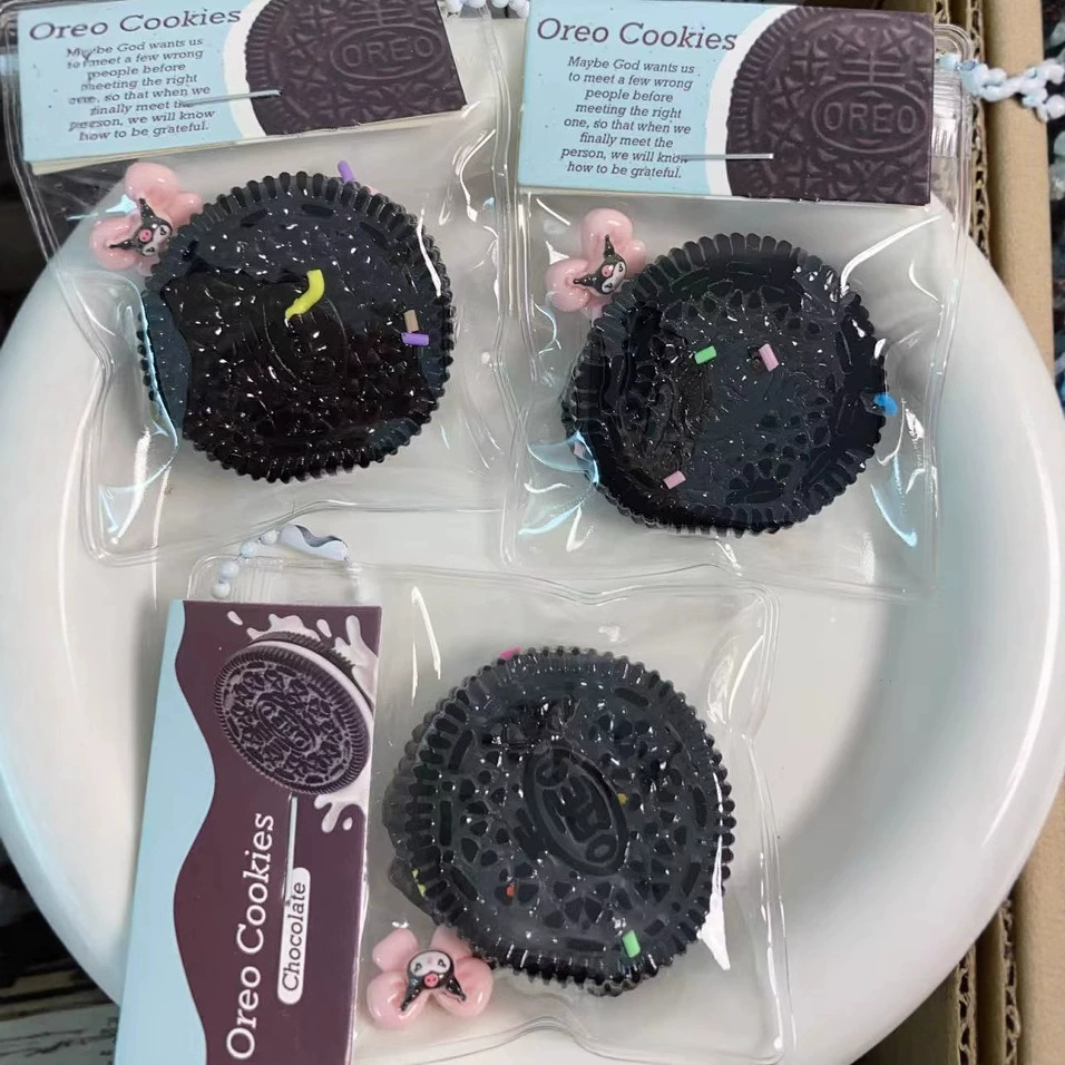 Реалистичная игрушка-антистресс в виде печенья Oreo из TPR, Q-бомба, гаджет для снятия стресса, украшение для ларька
