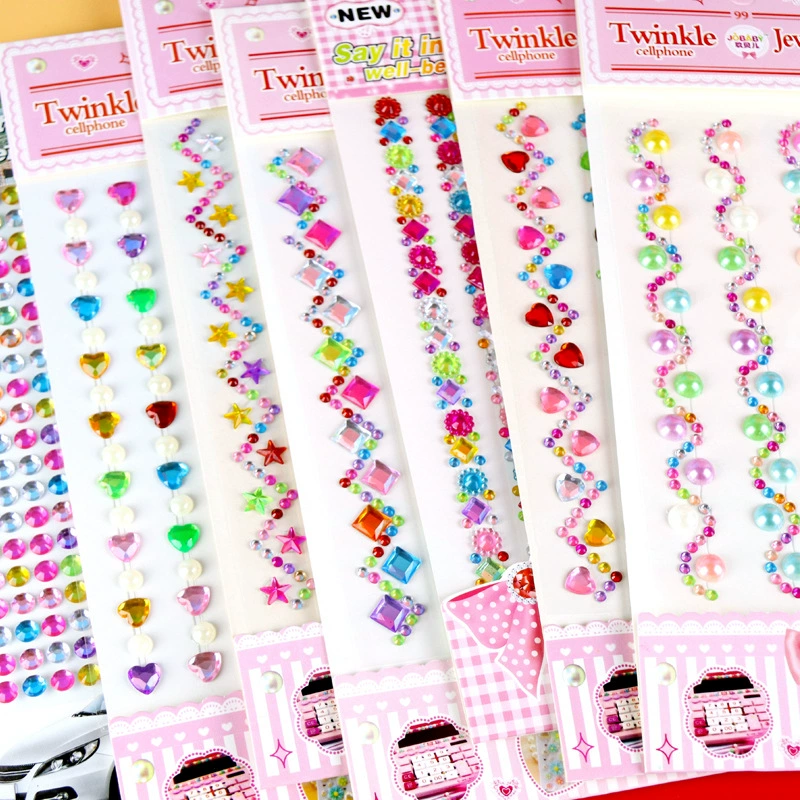 Детский драгоценный камень мультфильм Алмазная наклейка детский сад выступление ручной работы творчество DIY декоративные акриловые стерео Алмазная наклейка