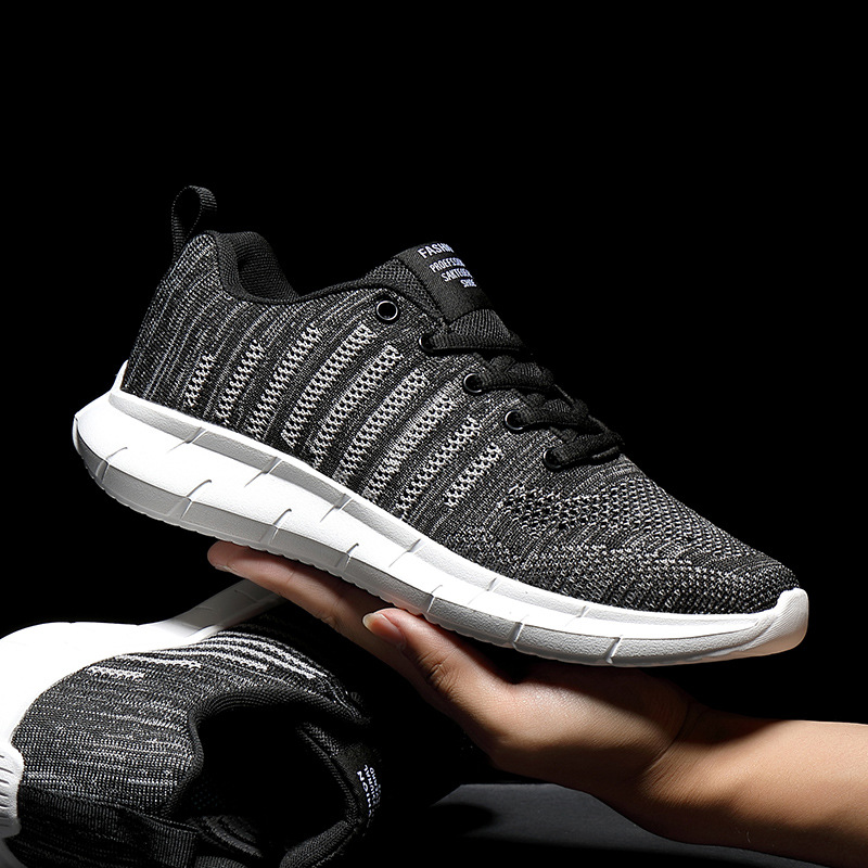 New 2025 Autumn Large Size Men's Shoes Foreign Trade Cross-Border Easiest for Match Casual Shoes Mesh Breathable Lightweight Running Sports Shoes