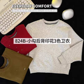 外贸原单休闲百搭时尚男童女童装春秋外穿长袖圆领卫衣