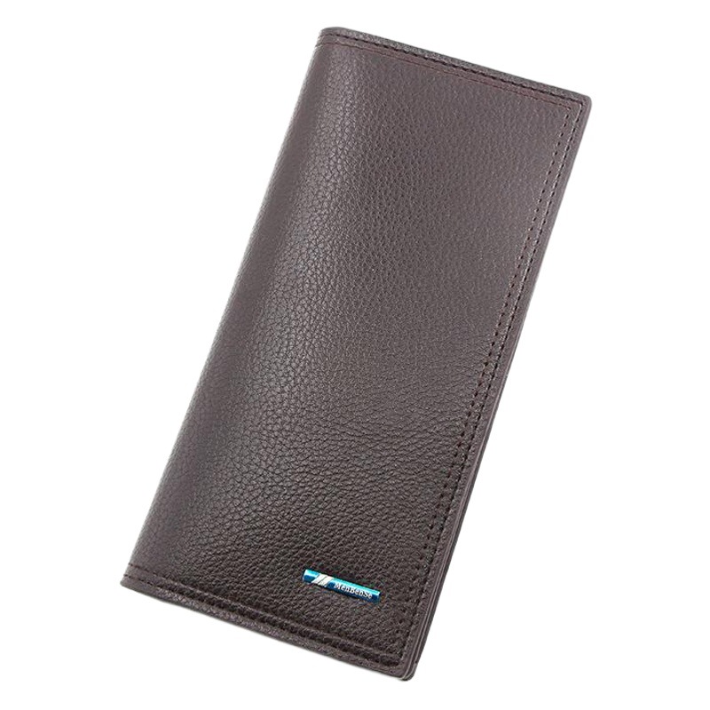 Nueva casual larga cartera de los hombres simple más circunferencia embrague monedero titular de la tarjeta