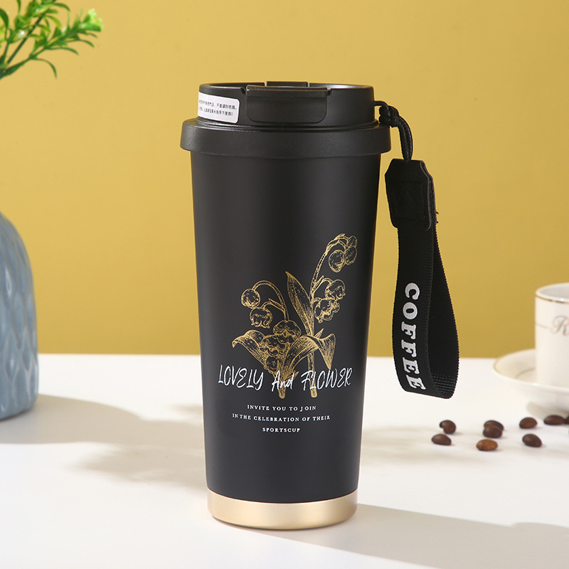 Vaso de café de segunda generación transfronterizo, vaso aislado de acero inoxidable 304, vaso de agua al vacío, vaso de regalo que mantiene el frío para uso en exteriores y en el coche