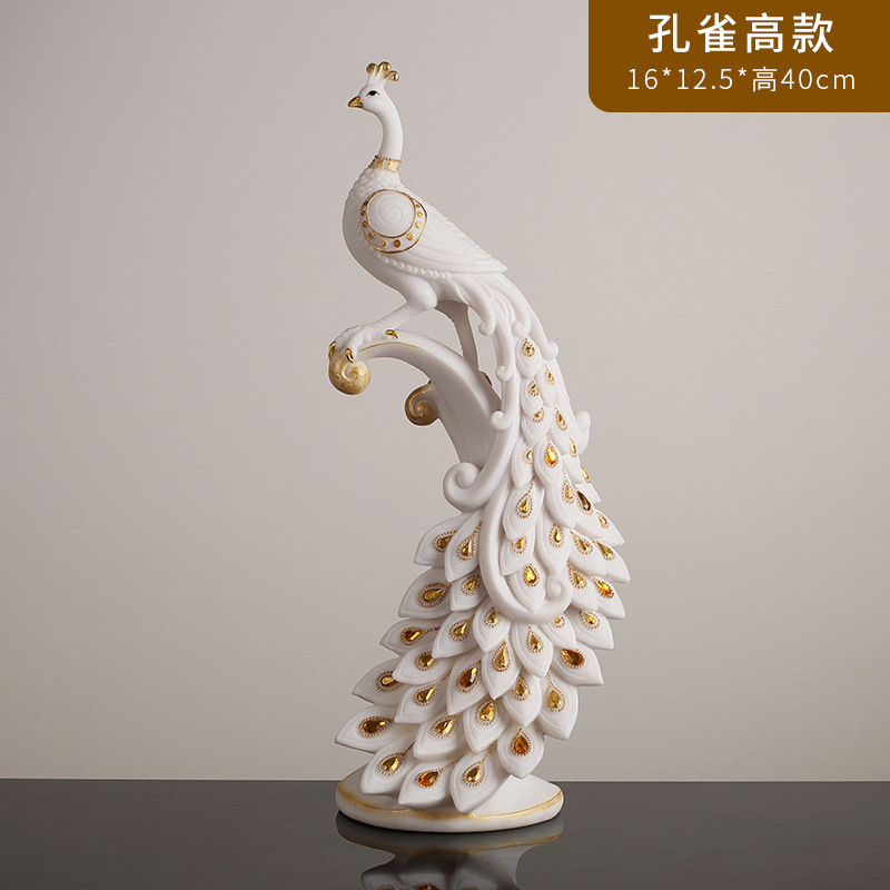 リビングルームの置物は軽くて豪華で高級な雰囲気のお酒棚の装飾品です。